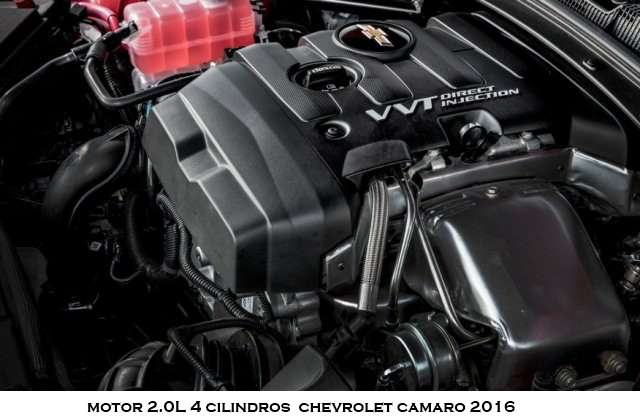 Motor 2.0L con turbo del Chevrolet Camaro 2016