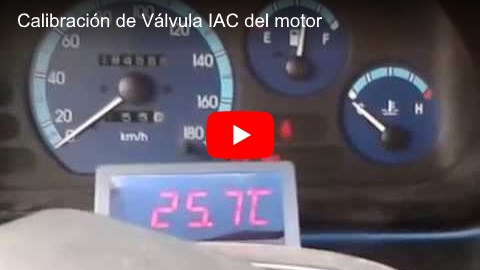 Video de calibración de válvula IAC