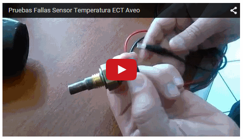 Vídeo Pruebas sensor ECT Chevrolet Aveo, Sensor de Temperatura motor