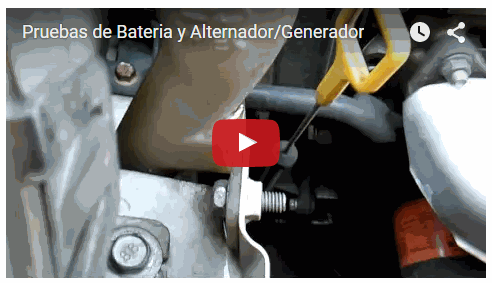 Video Pruebas eléctricas alternador/generador