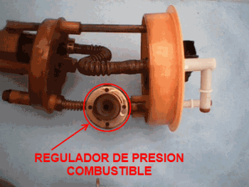 Regulador de presión de combustible de la bomba