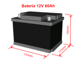 Batería 12V 60Ah