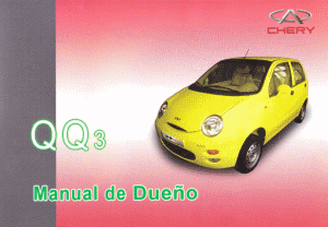 Portada del Manual de Usuario/Mantenimiento del Chery QQ3