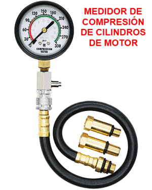 Medidor de compresión cilindros de motor