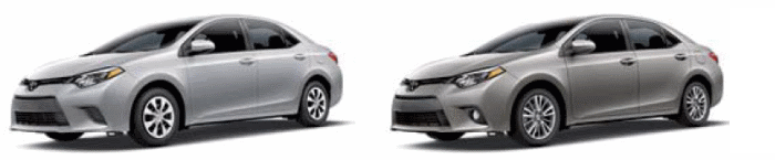 Modelos del Toyota Corolla 2014: L y LE