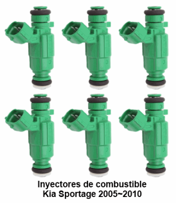 Inyectores de combustible Kia Sportge 2.7L V6 2005,2006,2007,2008,2009,2010