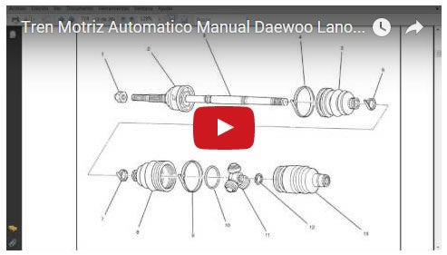 Vídeo Tren motriz automático y manual Daewoo Lanos