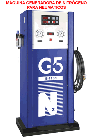 Máquina generadora de nitrógeno para neumáticos