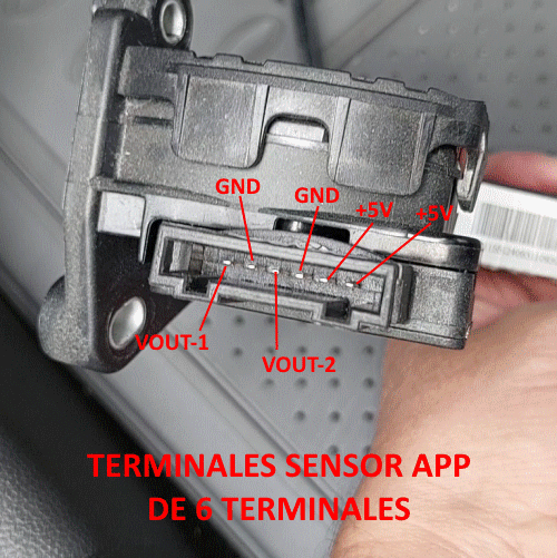 Terminales del sensor APP JAC-24063-1108300U3400-PA6-GF30