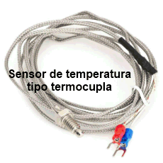 Sensor de temperatura tipo termocupla
